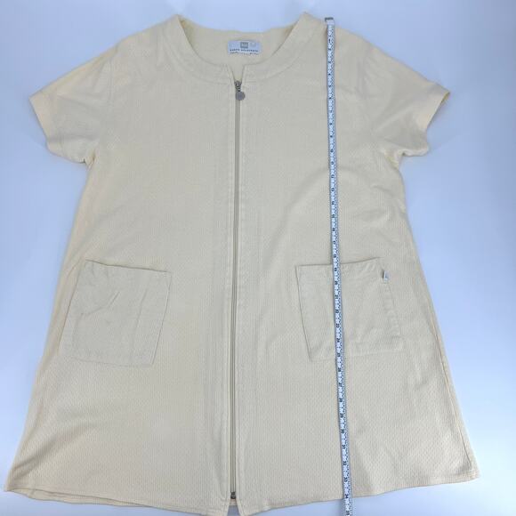 Karen Neuburger Womens Pale Yellow Full Zip Housecoat Robe Size 2XL **READ** - Picture 5 of 7